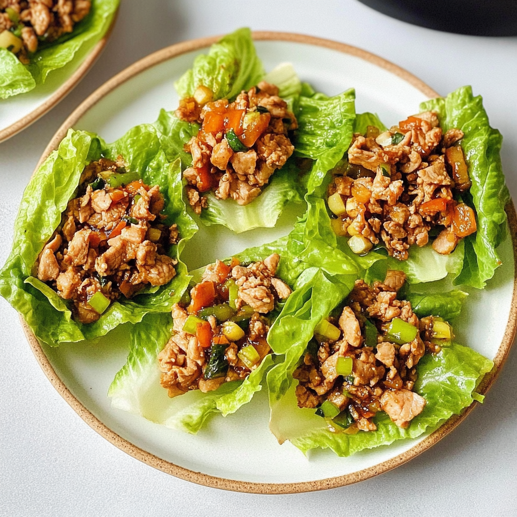 Recipe preparation for Asian Turkey Lettuce Wraps