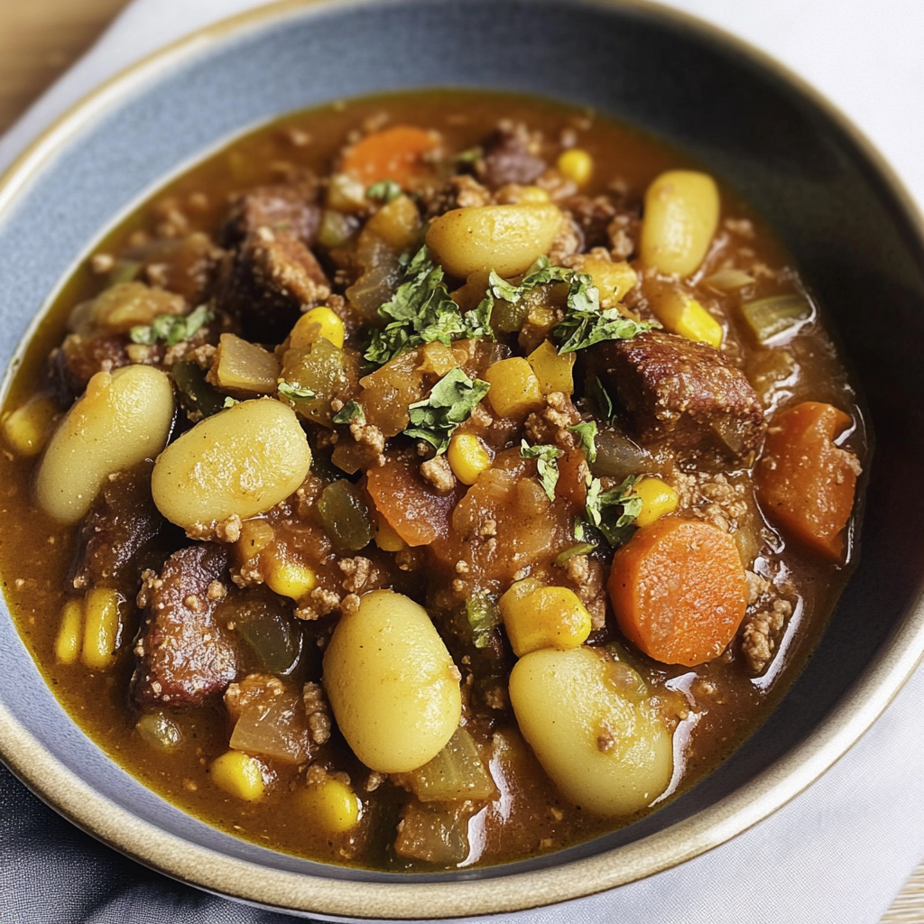 Recipe preparation for Cowboy Stew