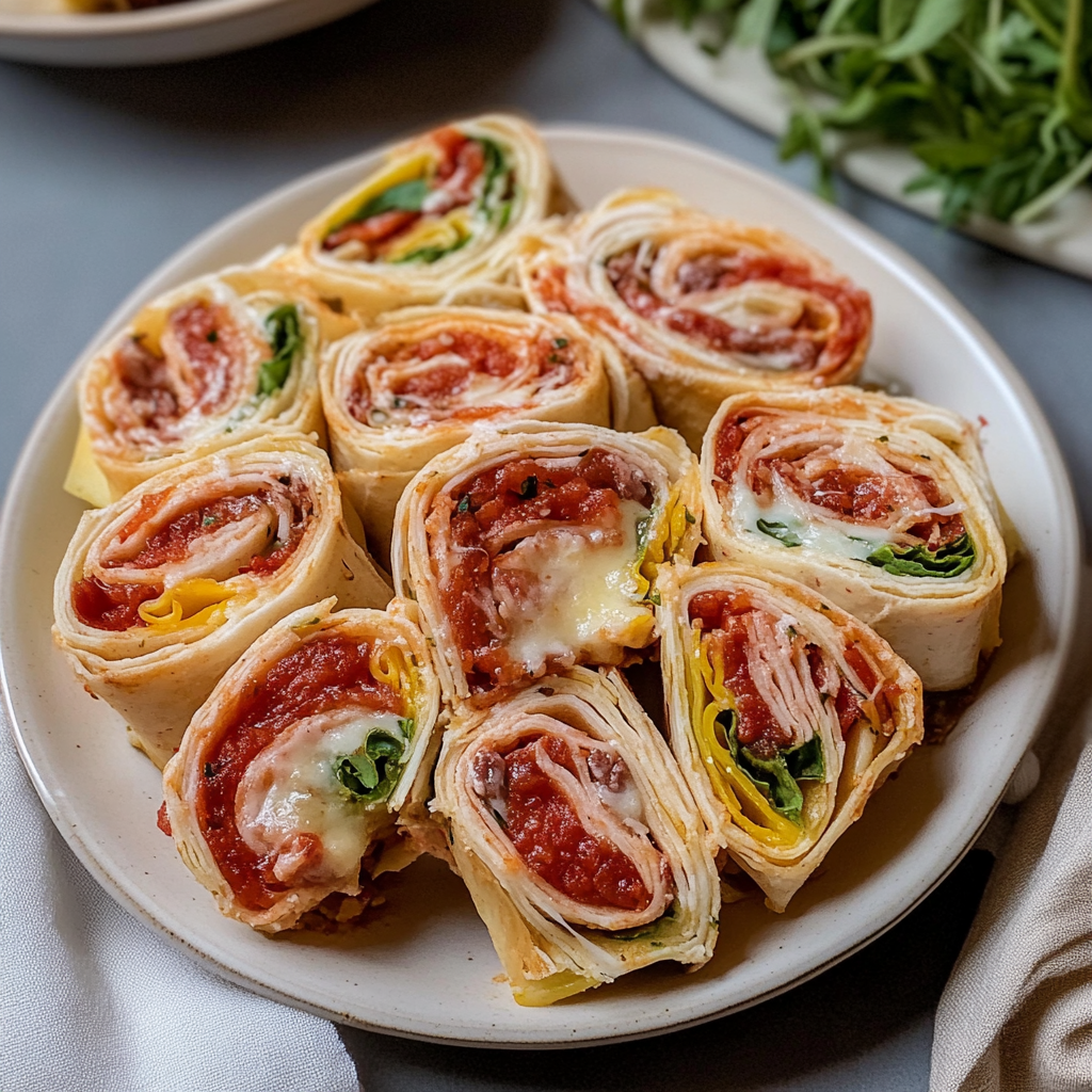 Recipe preparation for Italian Sandwich Roll-Ups