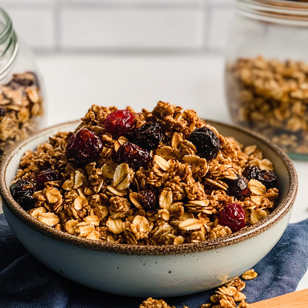 Recipe preparation for Irresistible Homemade Granola Recipe