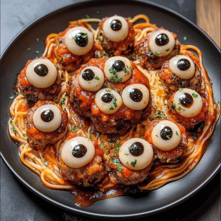 Scary Halloween Pasta Delight