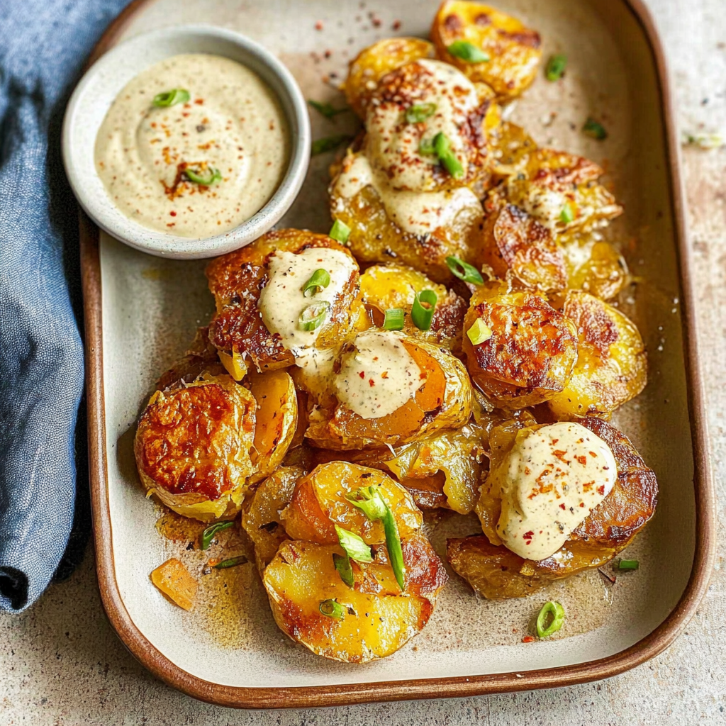 Recipe preparation for Honey Mustard Potatoes