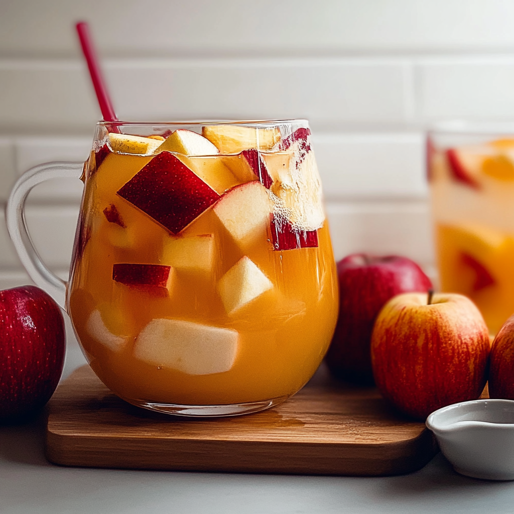 Recipe preparation for Apple Cider Sangria