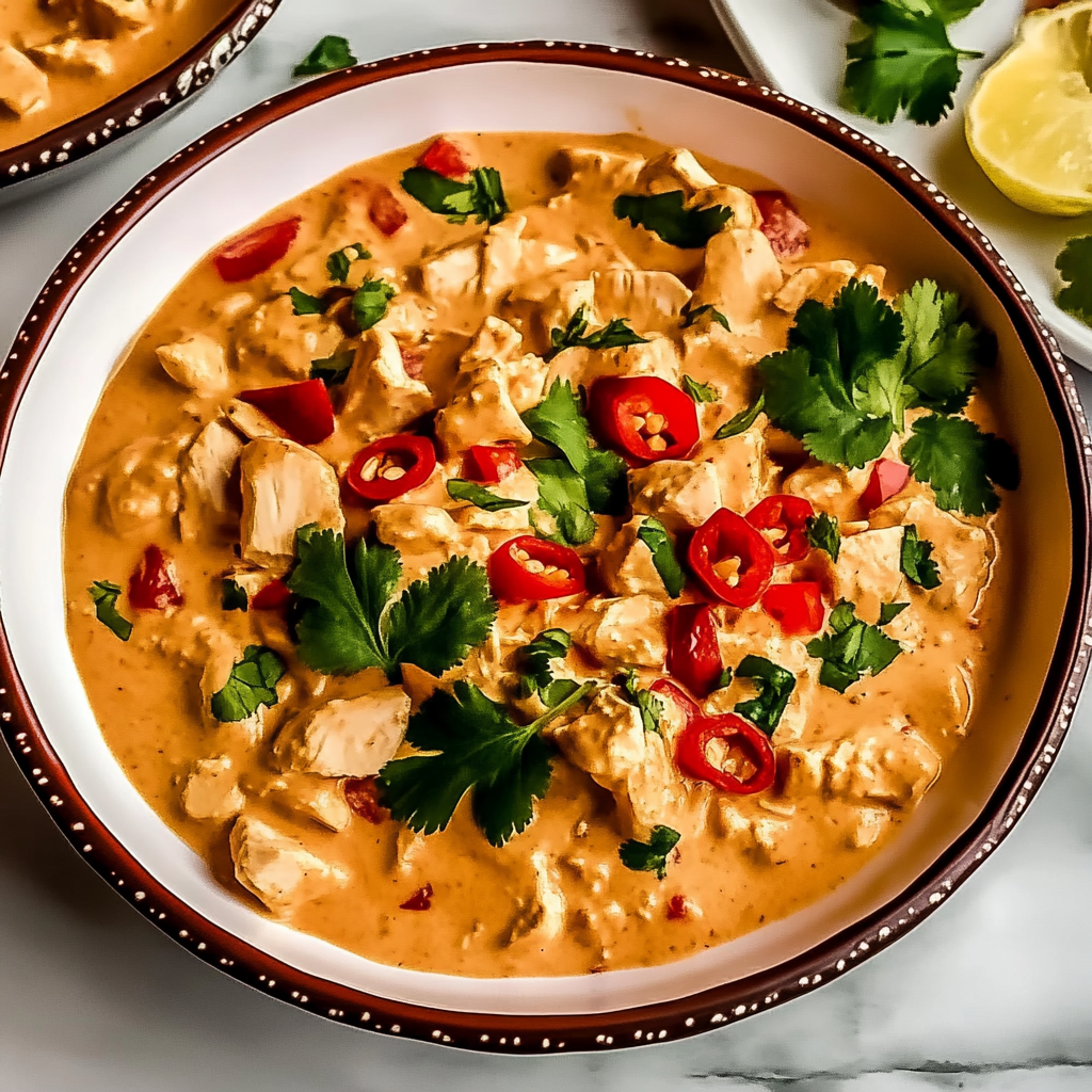 Recipe preparation for Thai Peanut Curry Chicken