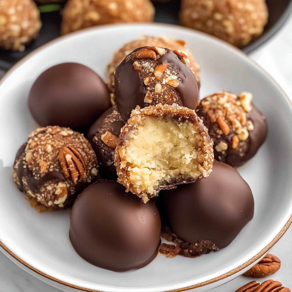 Recipe preparation for Pioneer Woman Pecan Pie Balls