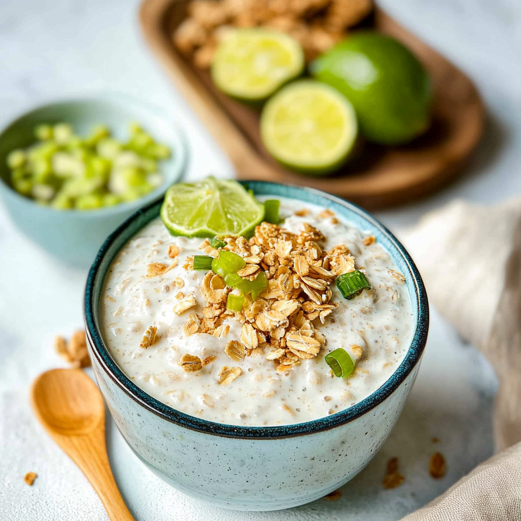 Recipe preparation for Key Lime Pie–Inspired Overnight Oats