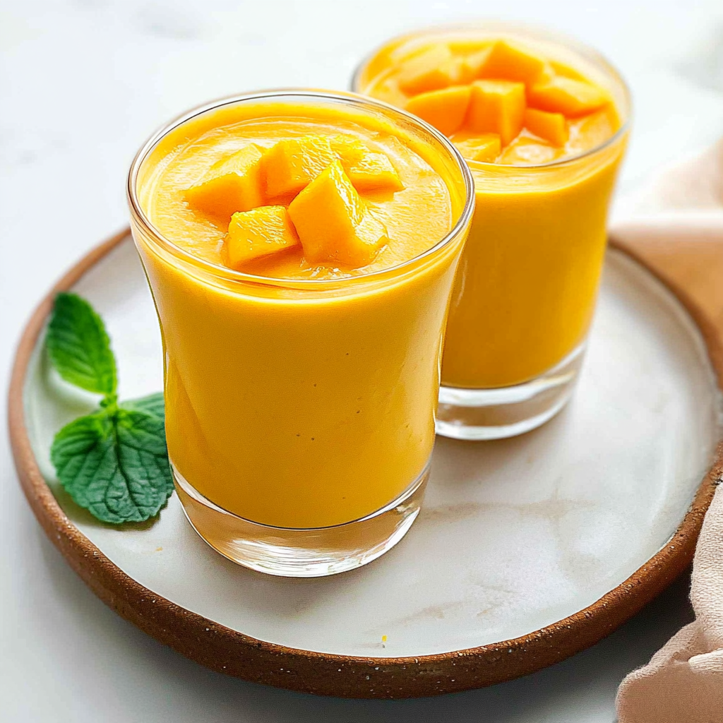 Recipe preparation for Orange‑Mango Smoothie