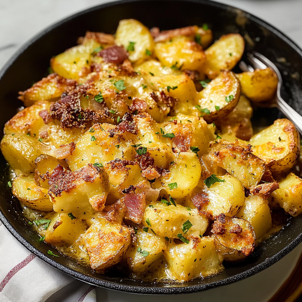 Recipe preparation for Mississippi Mud Potatoes