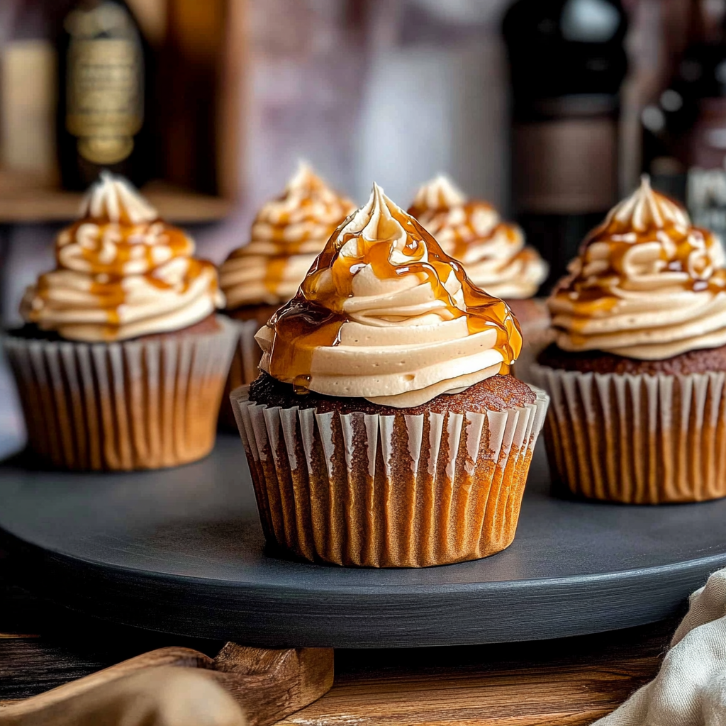Recipe preparation for Harry Potter Butterbeer Cupcakes - In Bloom Bakery