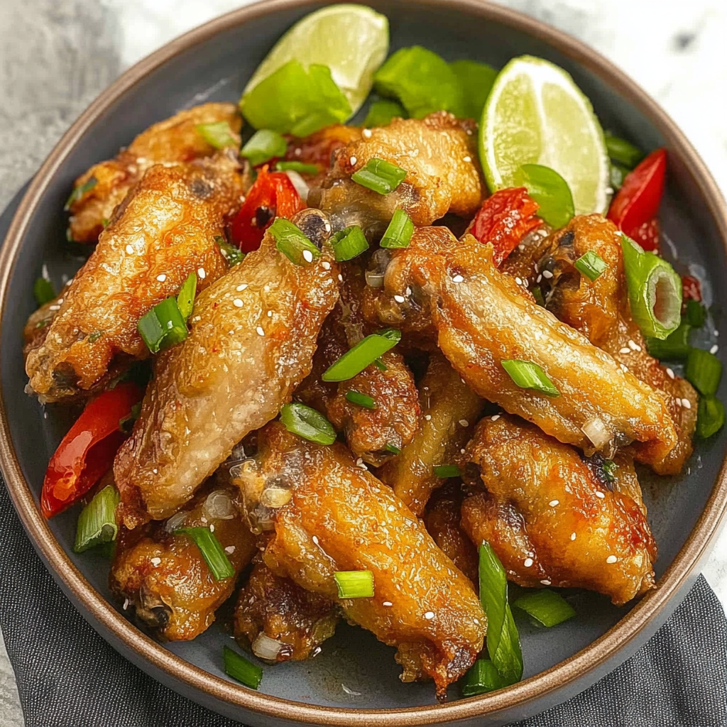 Recipe preparation for Chinese Salt and Pepper Chicken Wings