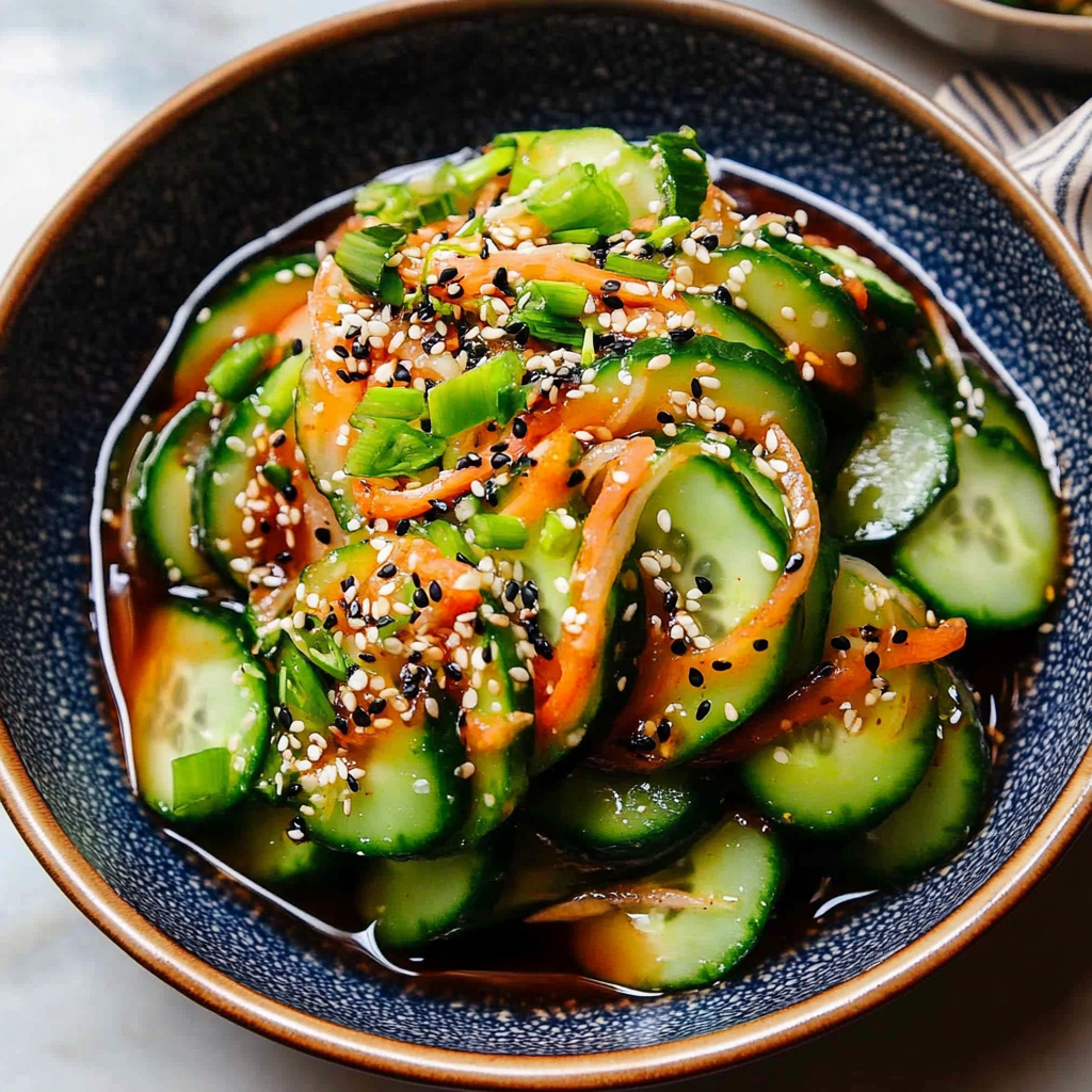 Recipe preparation for Asian Cucumber Salad