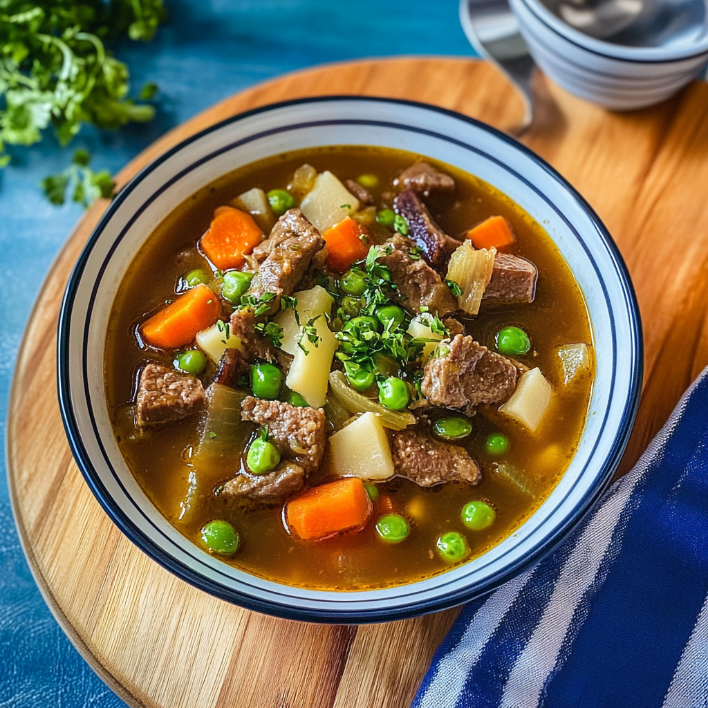 Recipe preparation for Vegetable Beef Soup