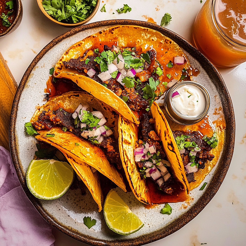 Recipe preparation for My Fave Birria Tacos