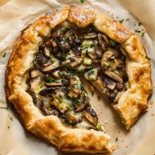Mushroom & Leek Savory Tart