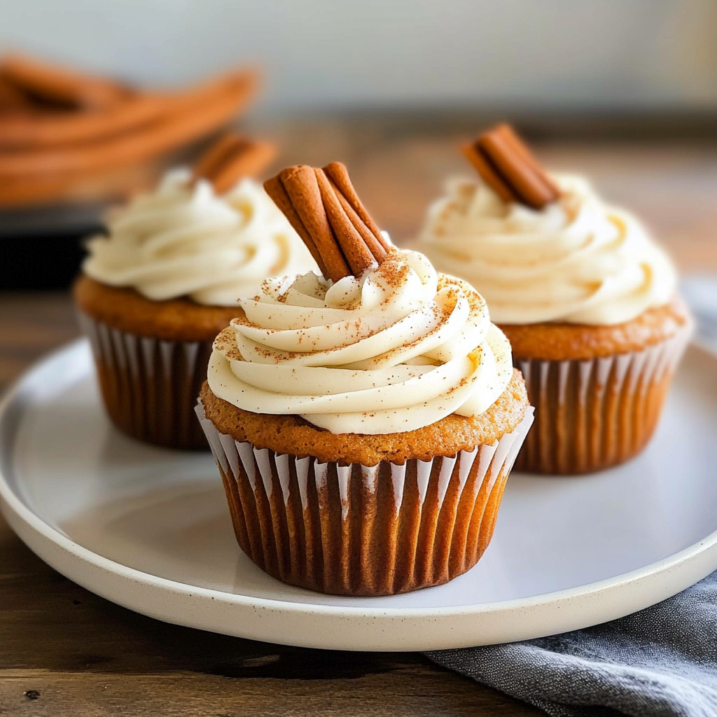 Recipe preparation for pumpkin spice latte cupcakes