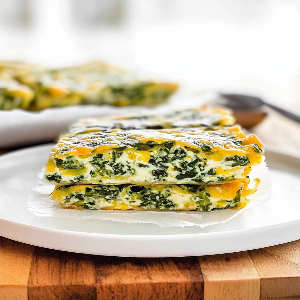 Recipe preparation for spinach zucchini frittata fingers