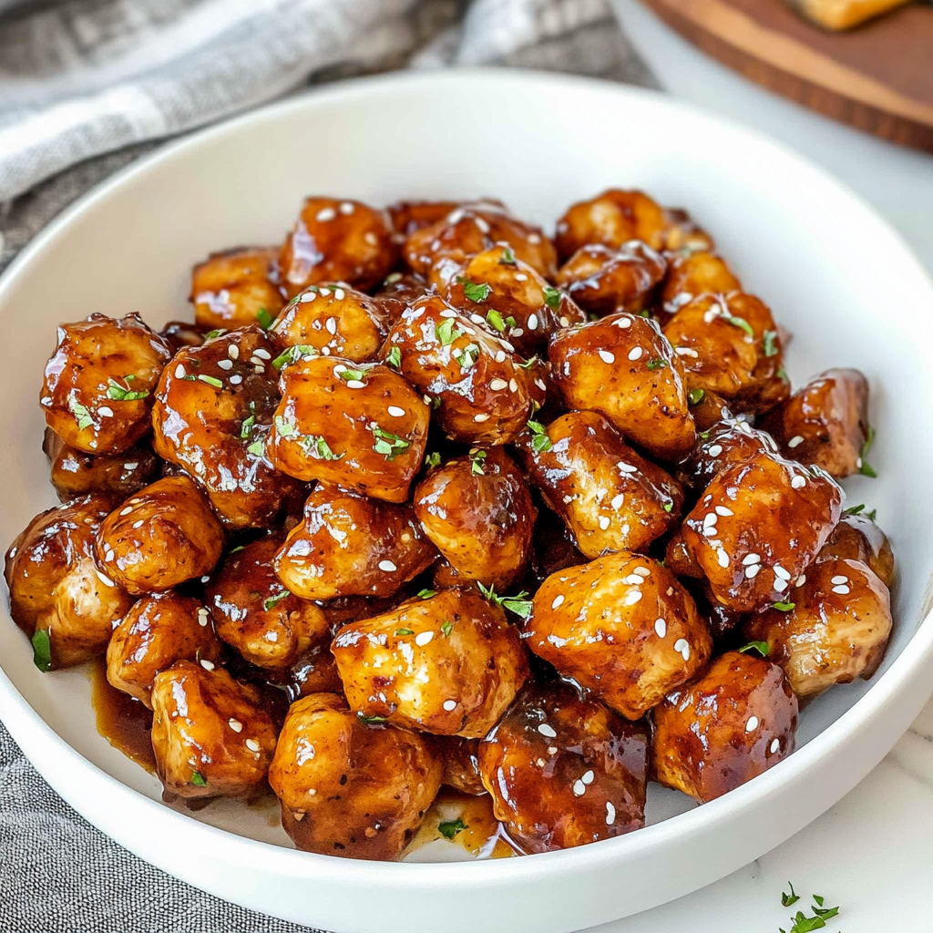 Recipe preparation for 15 MINUTE GARLIC BUTTER CHICKEN BITES