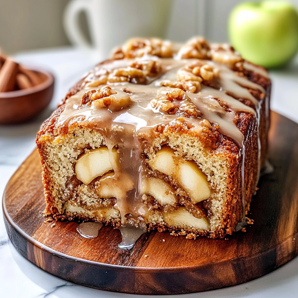 Recipe preparation for Amish Apple Fritter Bread