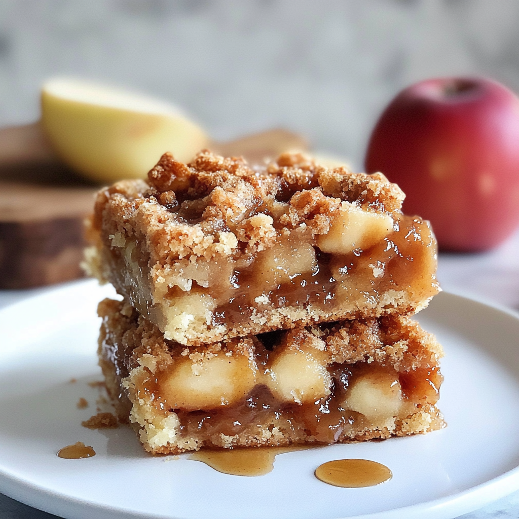 Recipe preparation for apple bars recipe
