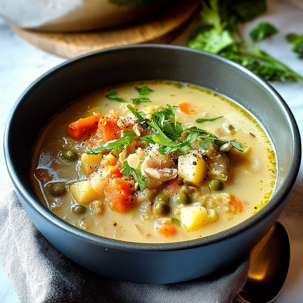 Recipe preparation for lentil potato soup