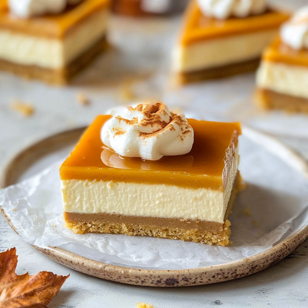 Recipe preparation for Pumpkin Spice Latte Cheesecake Bars