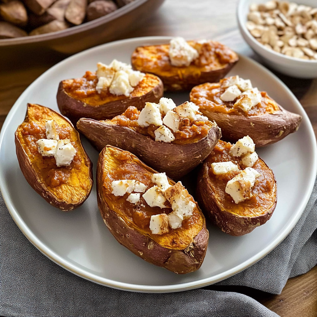 Recipe preparation for Baked Sweet Potatoes