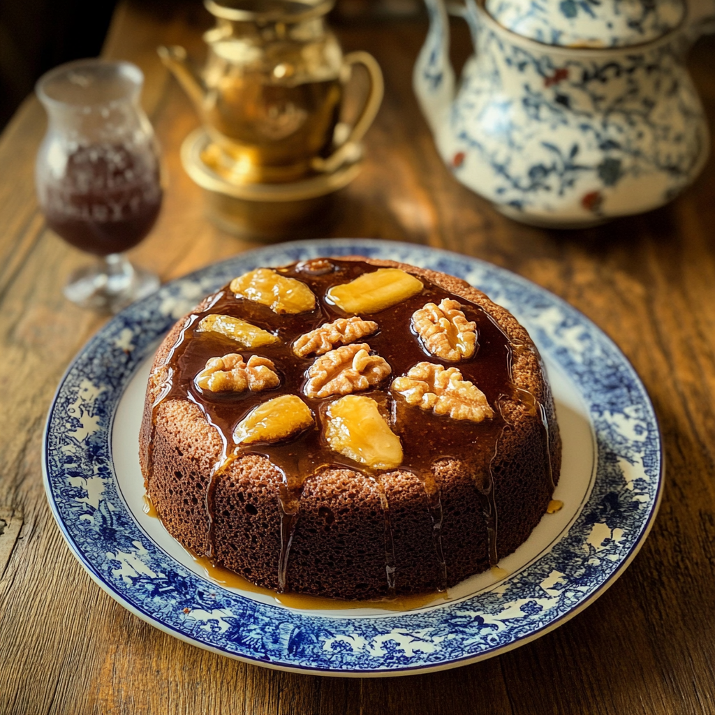 Recipe preparation for Bolo de Mel (Honey Cake)