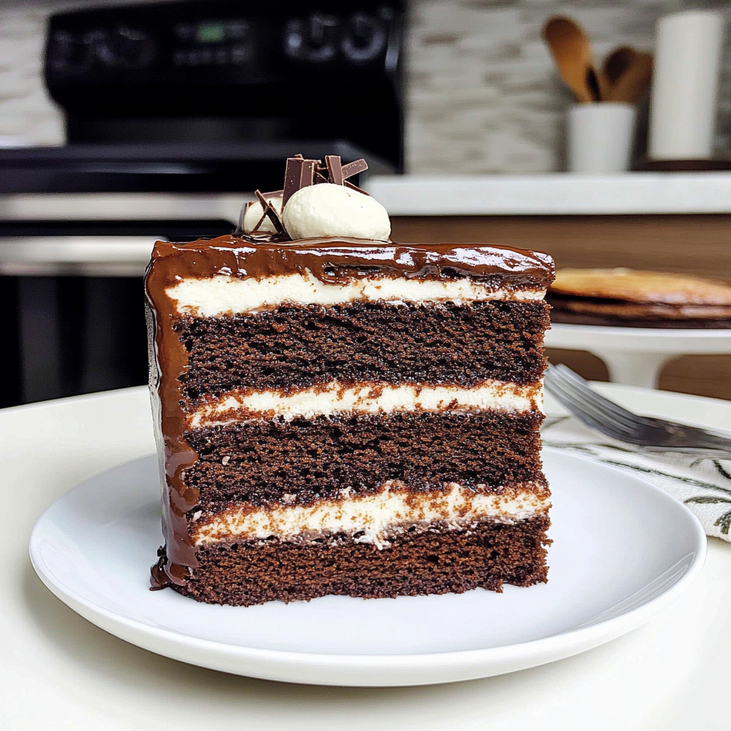 Recipe preparation for Hot Chocolate Layer Cake
