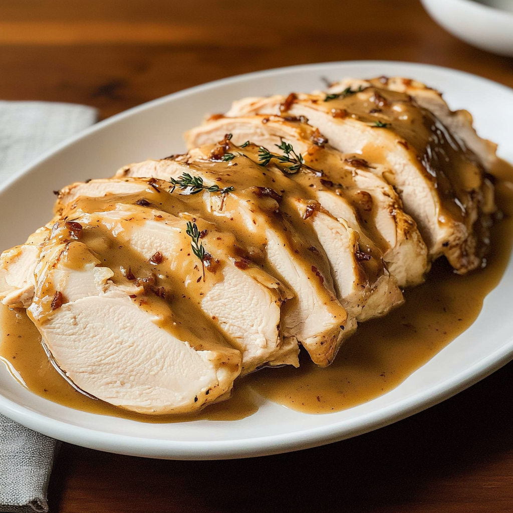 Recipe preparation for Slow Cooker Turkey & Gravy
