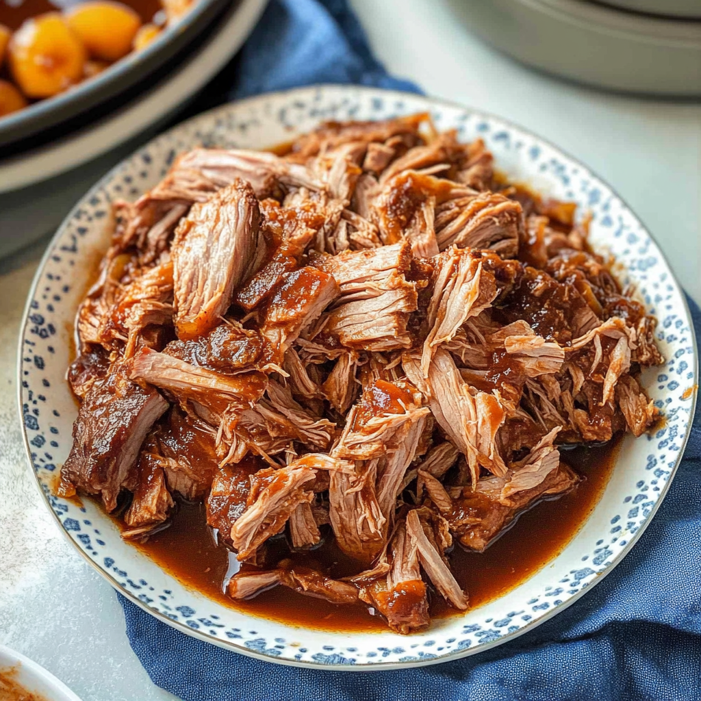 Recipe preparation for Instant Pot Apple Cider Pulled Pork