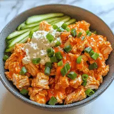 Buffalo Chicken Cottage Cheese Bowl