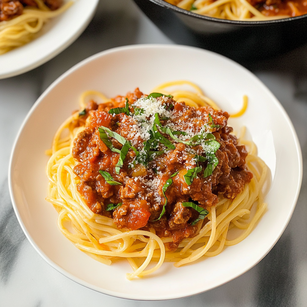 Recipe preparation for Turkey Bolognese