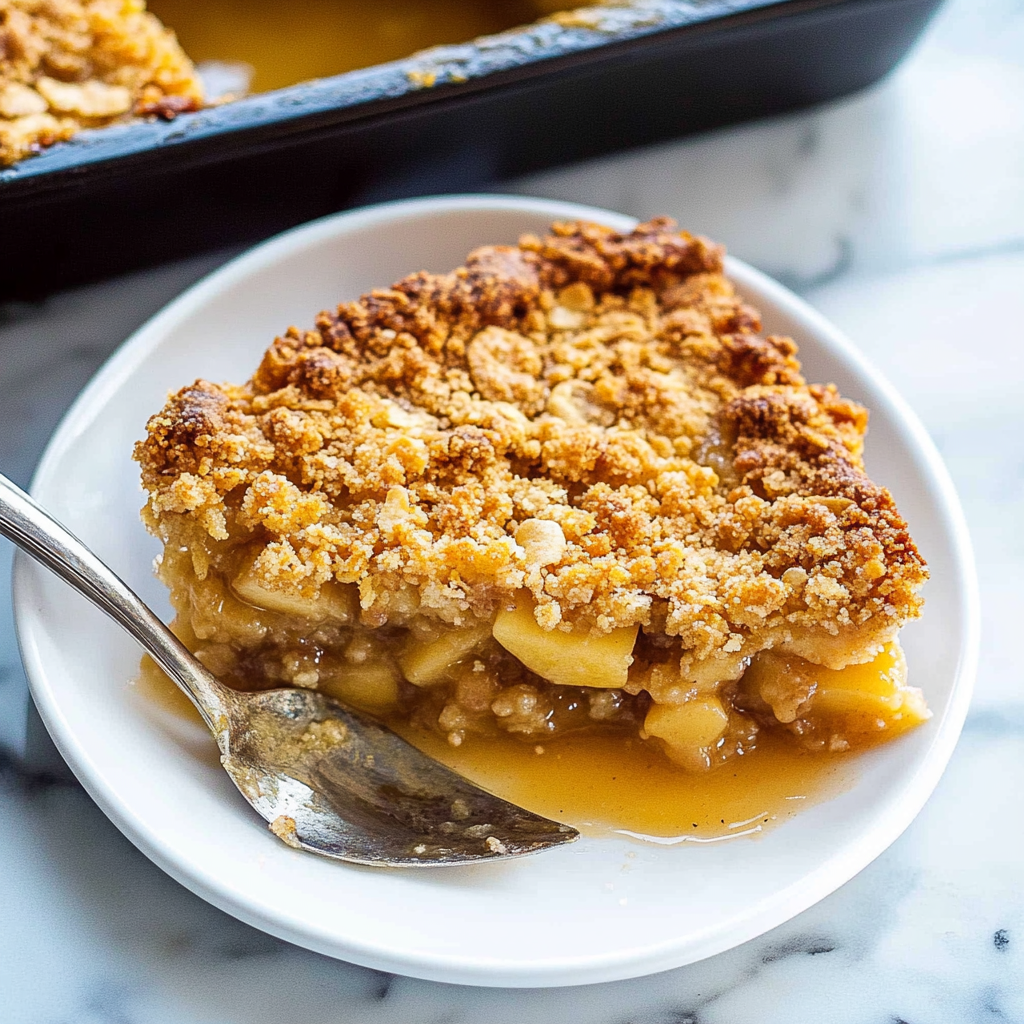 Recipe preparation for Healthy Breakfast Apple Crumble