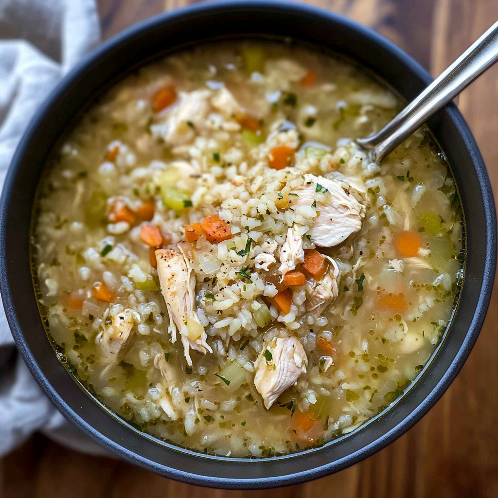 Recipe preparation for Homemade Chicken And Rice Soup