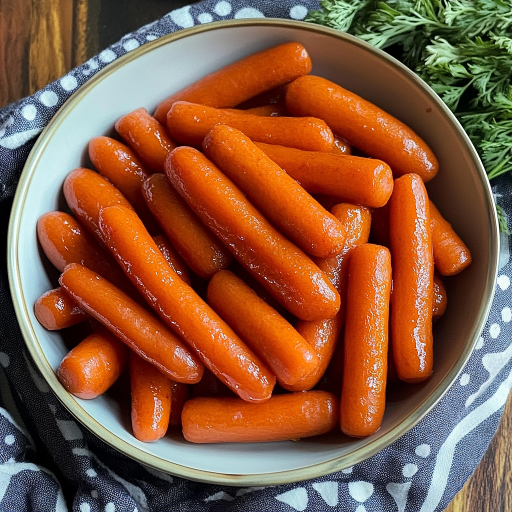 Recipe preparation for slow cooker maple and brown sugar carrots