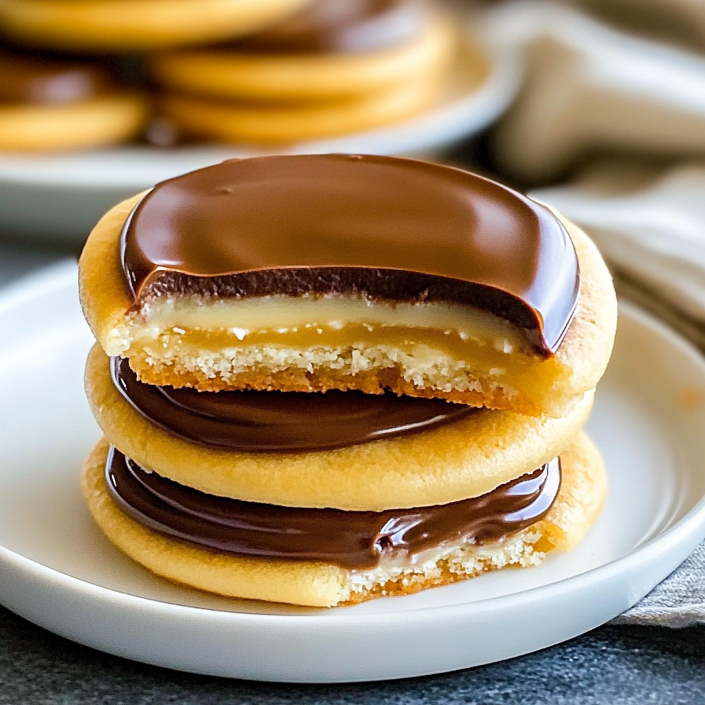 Recipe preparation for Twix-Style Cookies