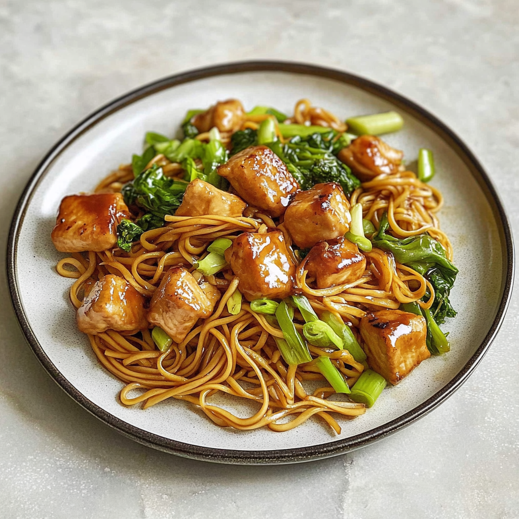Recipe preparation for Quick Chicken Stir-Fry Noodles