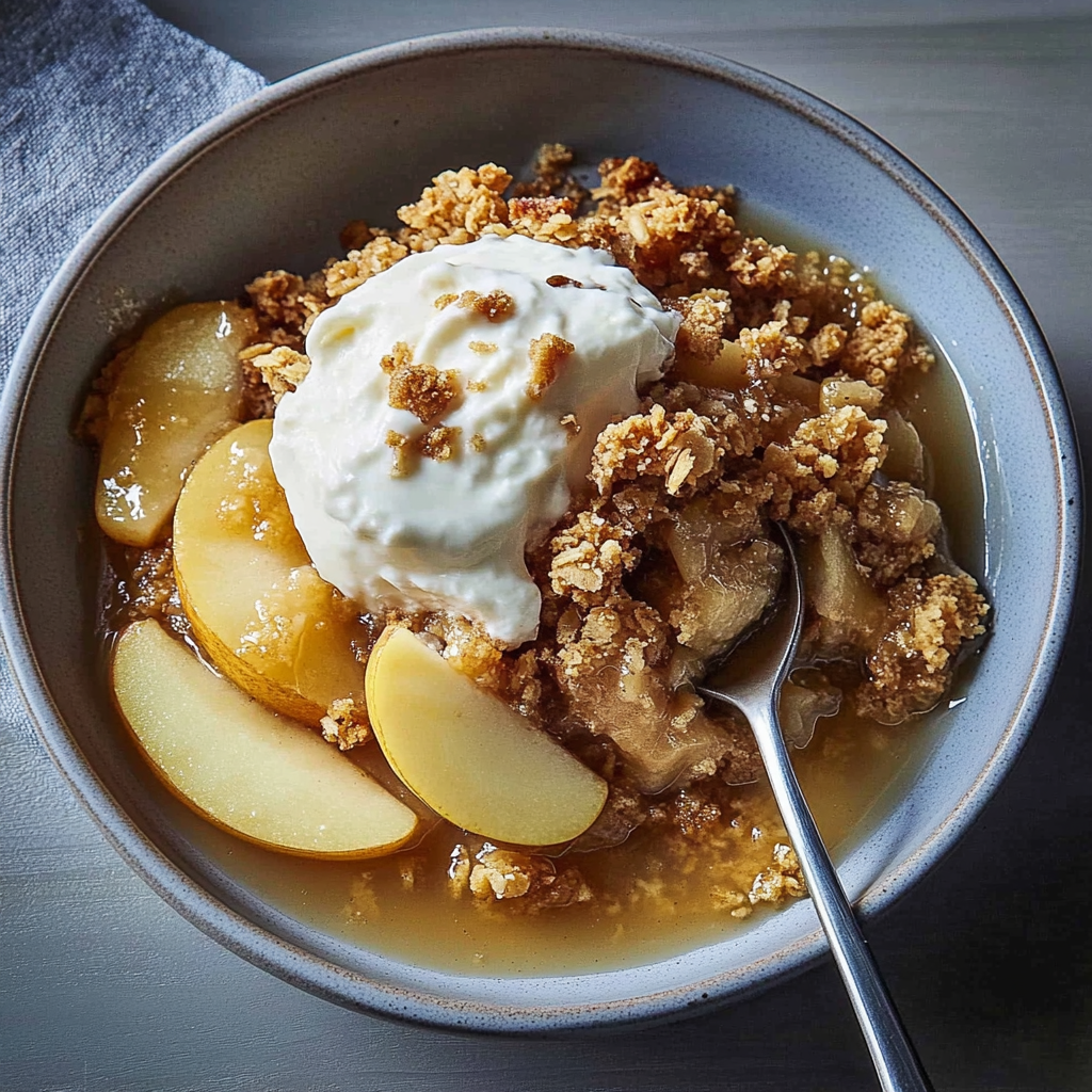 Recipe preparation for Slow Cooker Apple Crisp