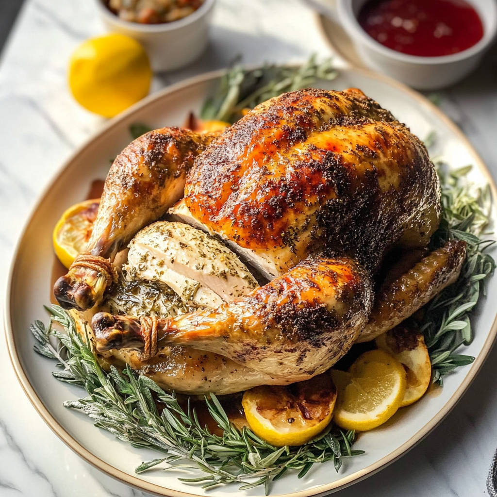 Recipe preparation for easy roast turkey