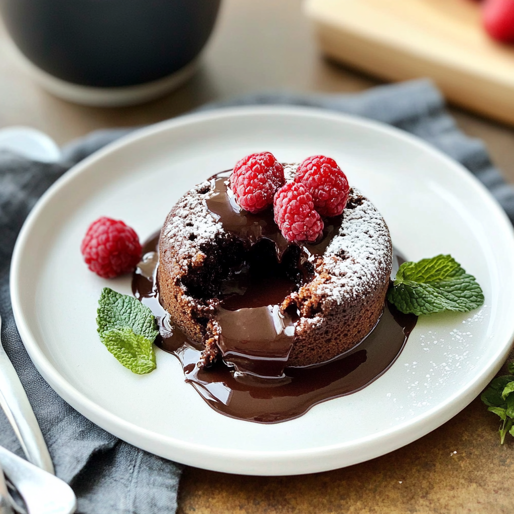 Recipe preparation for Instant Pot Chocolate Lava Cake