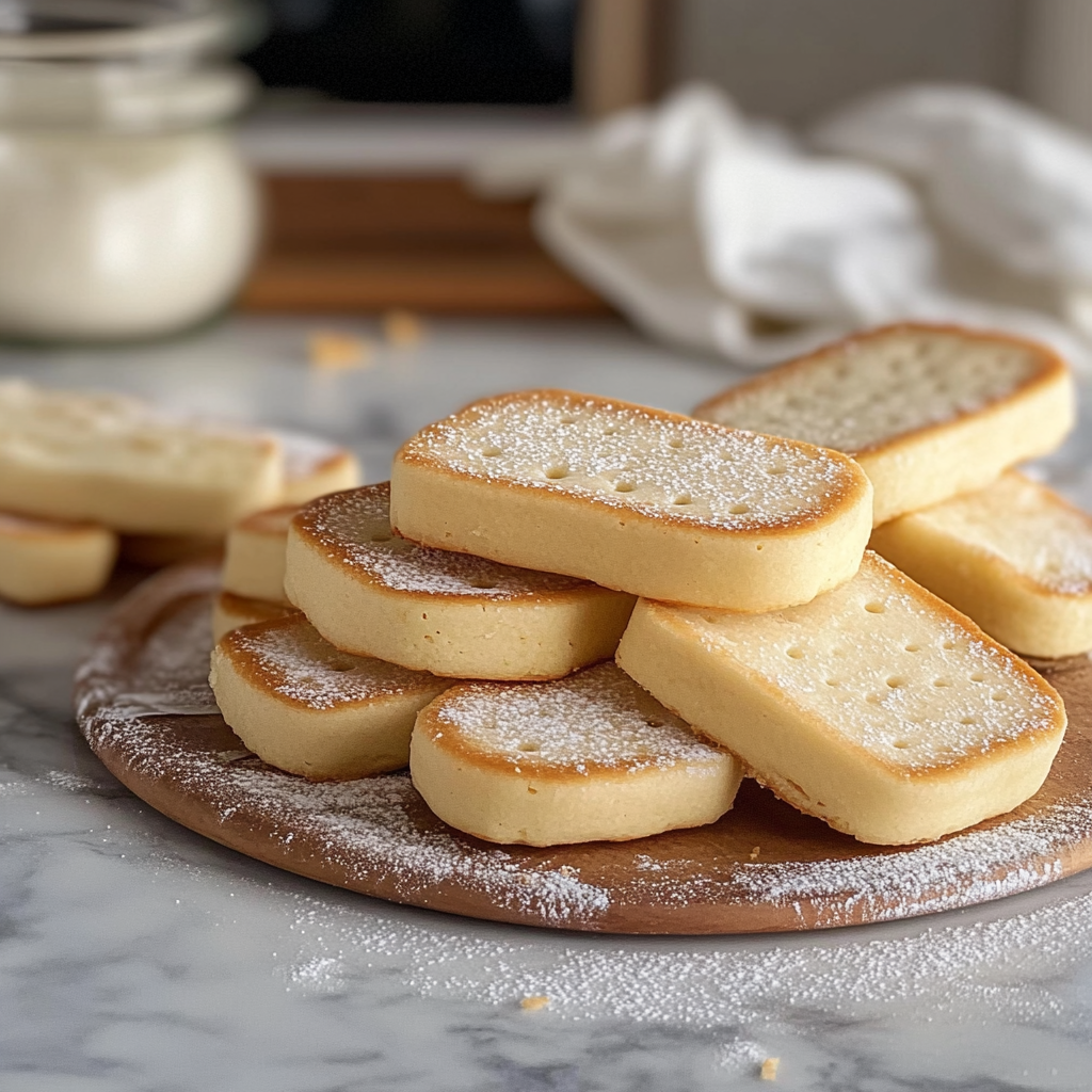 Recipe preparation for buttery shortbread cookies