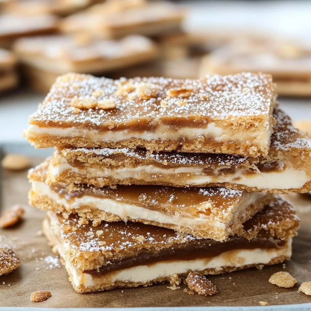 Recipe preparation for Churro Saltine Toffee