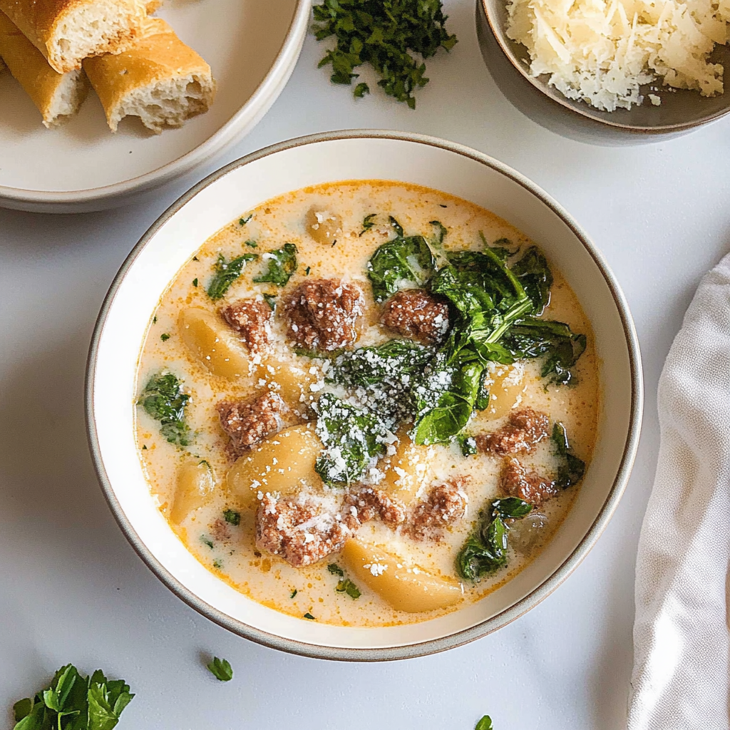 Recipe preparation for Crock Pot Zuppa Toscana soup