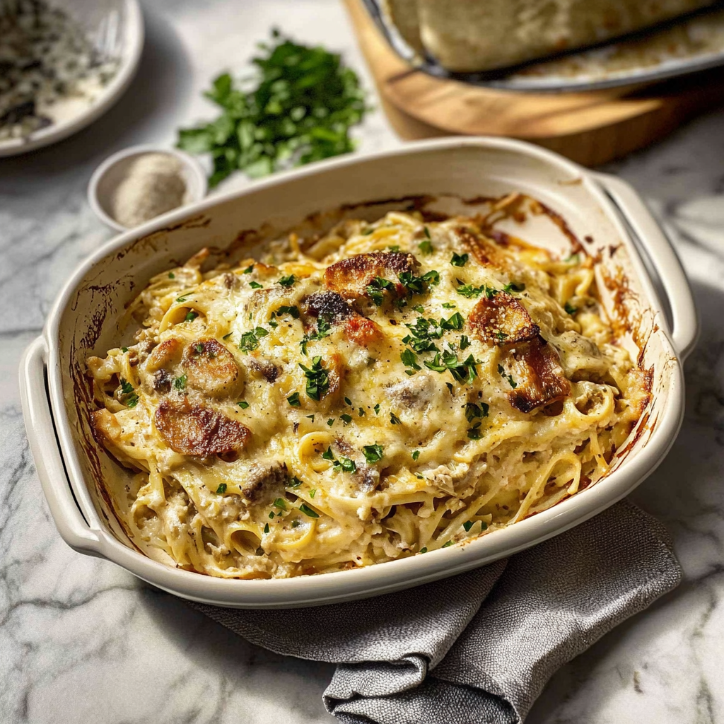 Recipe preparation for turkey tetrazzini
