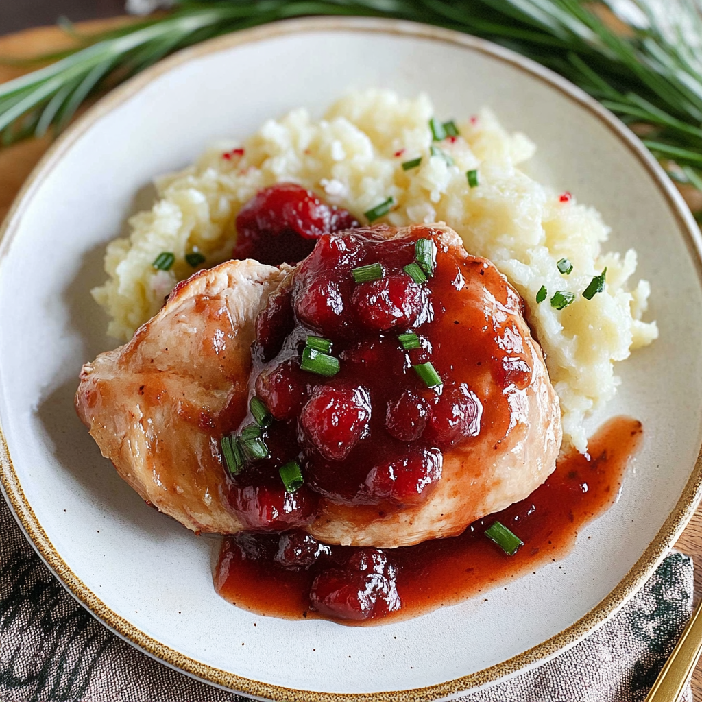 Recipe preparation for Cranberry Chicken recipe