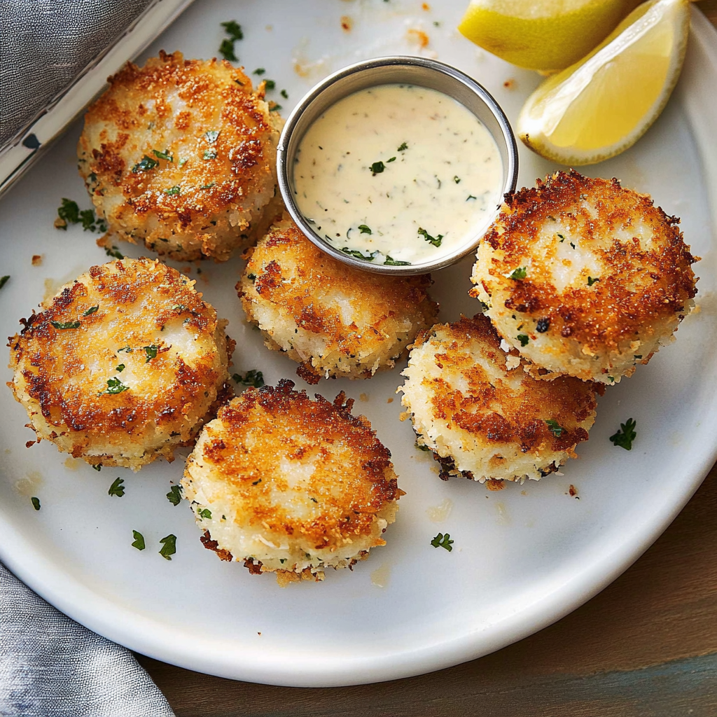 Recipe preparation for Mini Crab Cakes