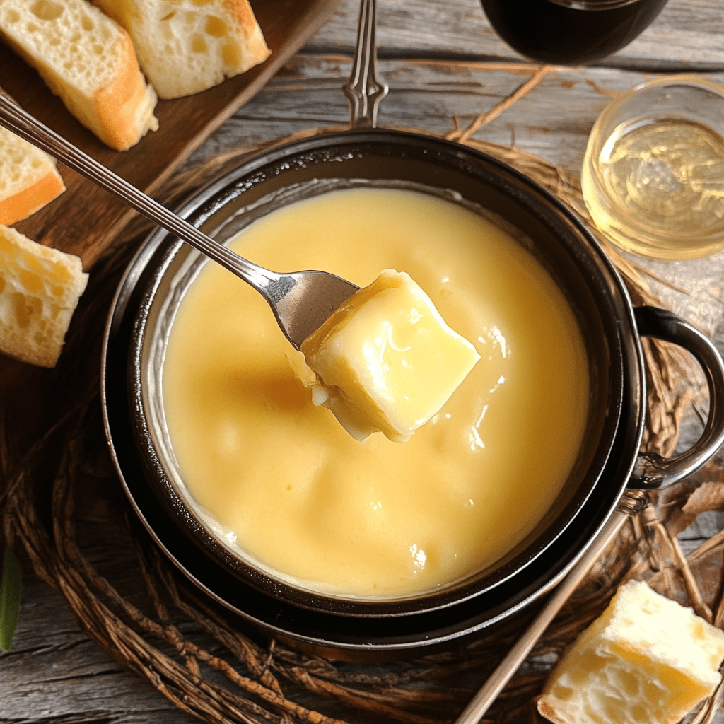 Recipe preparation for Cheese Fondue