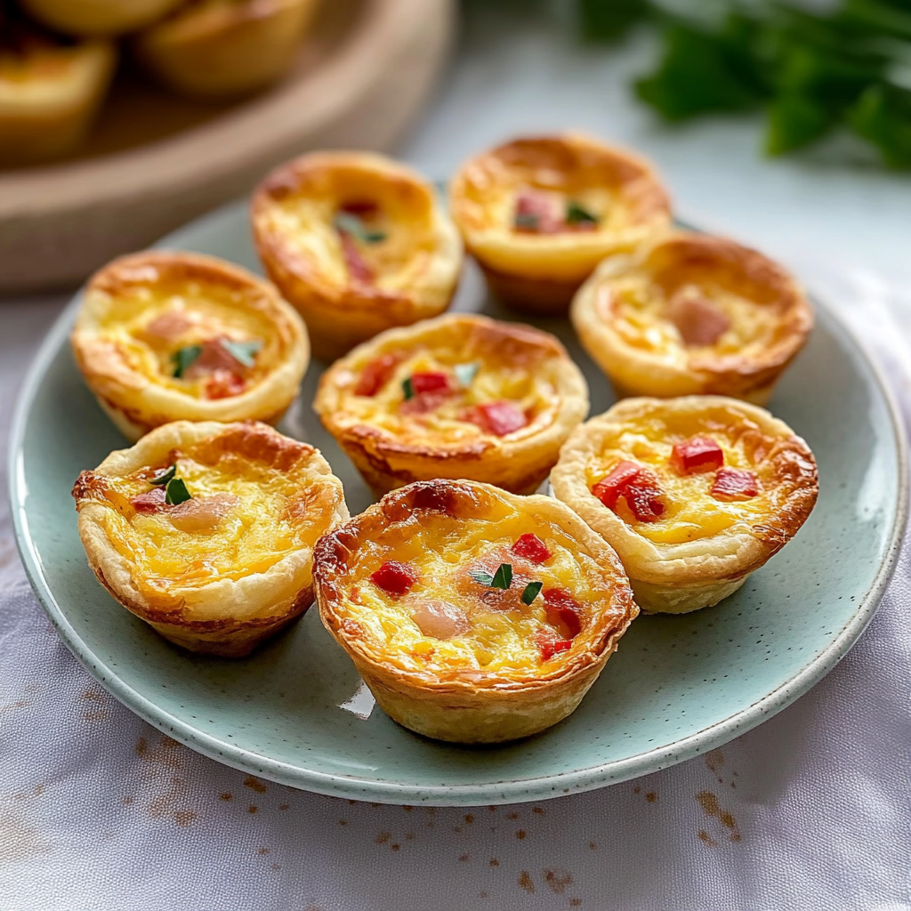 Recipe preparation for Mini Quiches