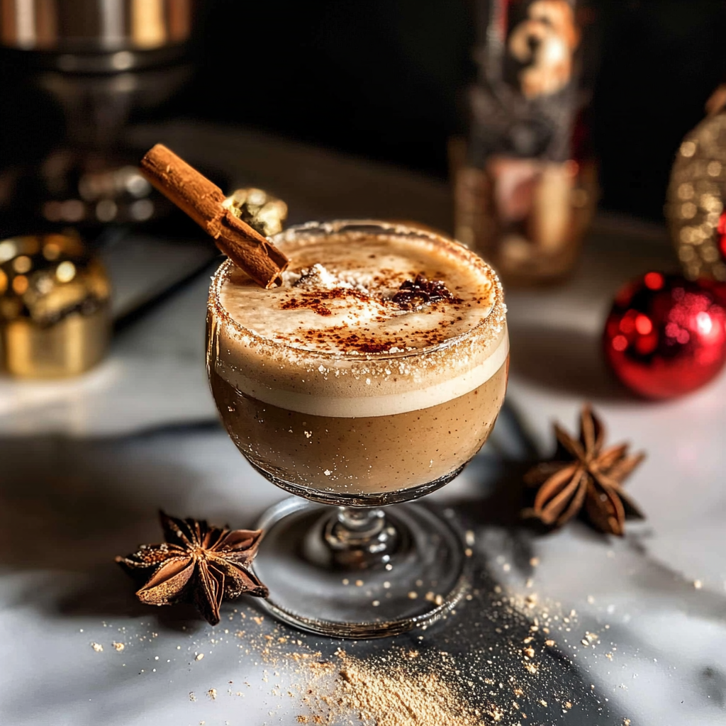Recipe preparation for Christmas Vacation Dirty Chai Cocktail (with mocktail)