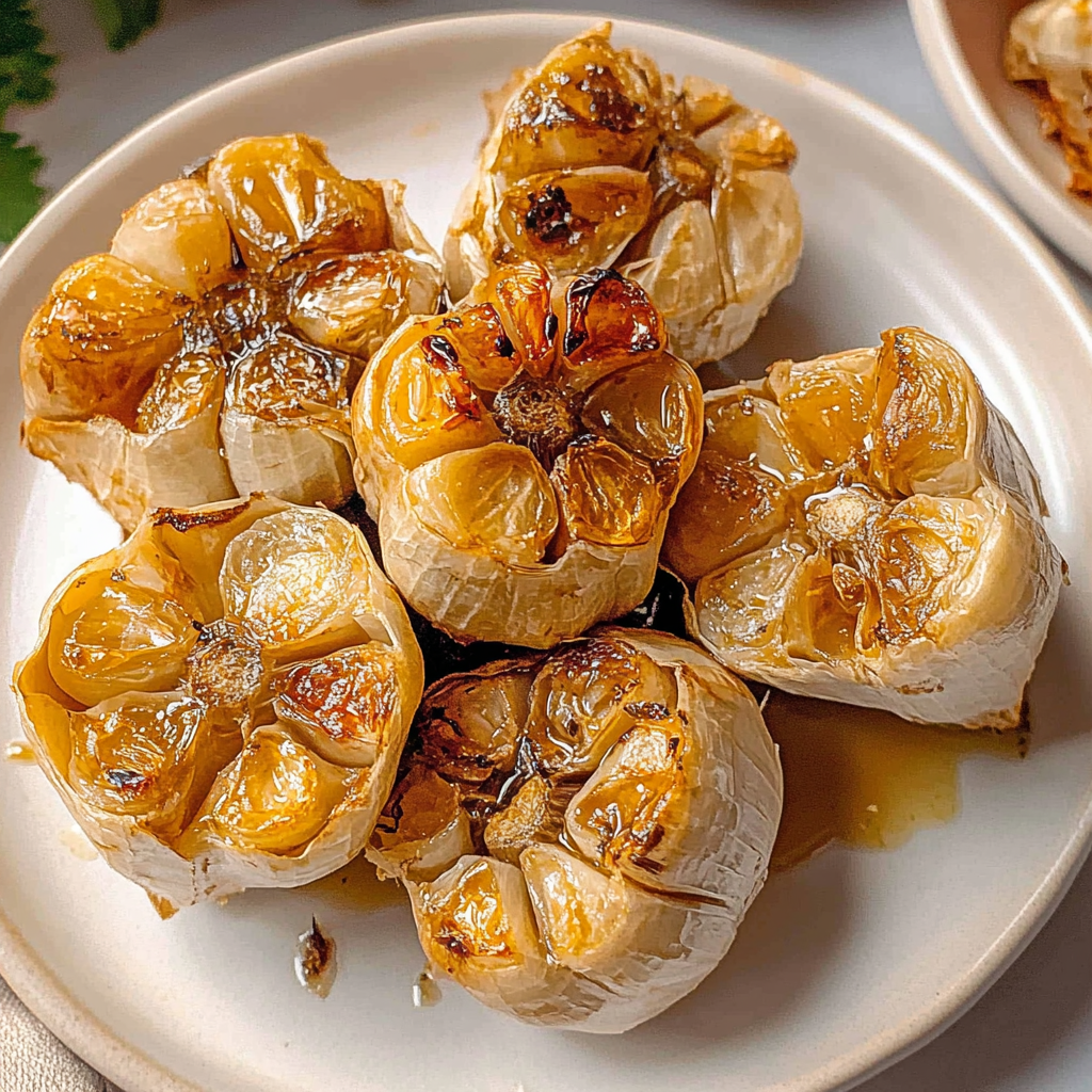 Recipe preparation for Whole Roasted Garlic